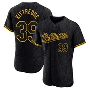 Black Authentic Andrew Kittredge Men's Baltimore Orioles Snake Skin City Jersey