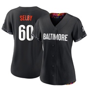 Black Authentic Colin Selby Women's Baltimore Orioles 2023 City Connect Jersey