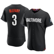 Black Authentic Curt Blefary Men's Baltimore Orioles 2023 City Connect Jersey