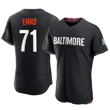 Black Authentic Dietrich Enns Men's Baltimore Orioles 2023 City Connect Jersey