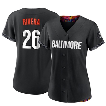 Black Authentic Emmanuel Rivera Women's Baltimore Orioles 2023 City Connect Jersey