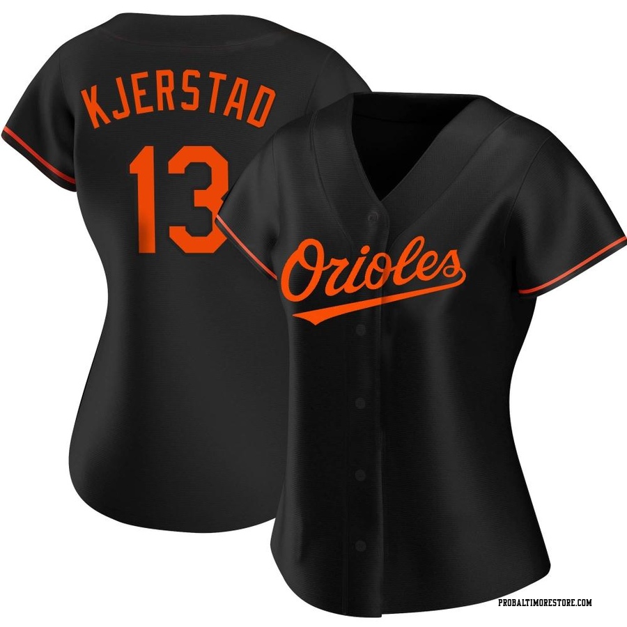 Black Authentic Heston Kjerstad Women's Baltimore Orioles Alternate Jersey