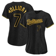 Black Authentic Jackson Holliday Women's Baltimore Orioles Snake Skin City Jersey