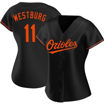 Black Authentic Jordan Westburg Women's Baltimore Orioles Alternate Jersey