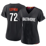Black Authentic Jose Espada Women's Baltimore Orioles 2023 City Connect Jersey