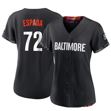 Black Authentic Jose Espada Women's Baltimore Orioles 2023 City Connect Jersey
