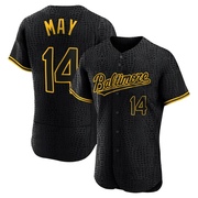 Black Authentic Lee May Men's Baltimore Orioles Snake Skin City Jersey