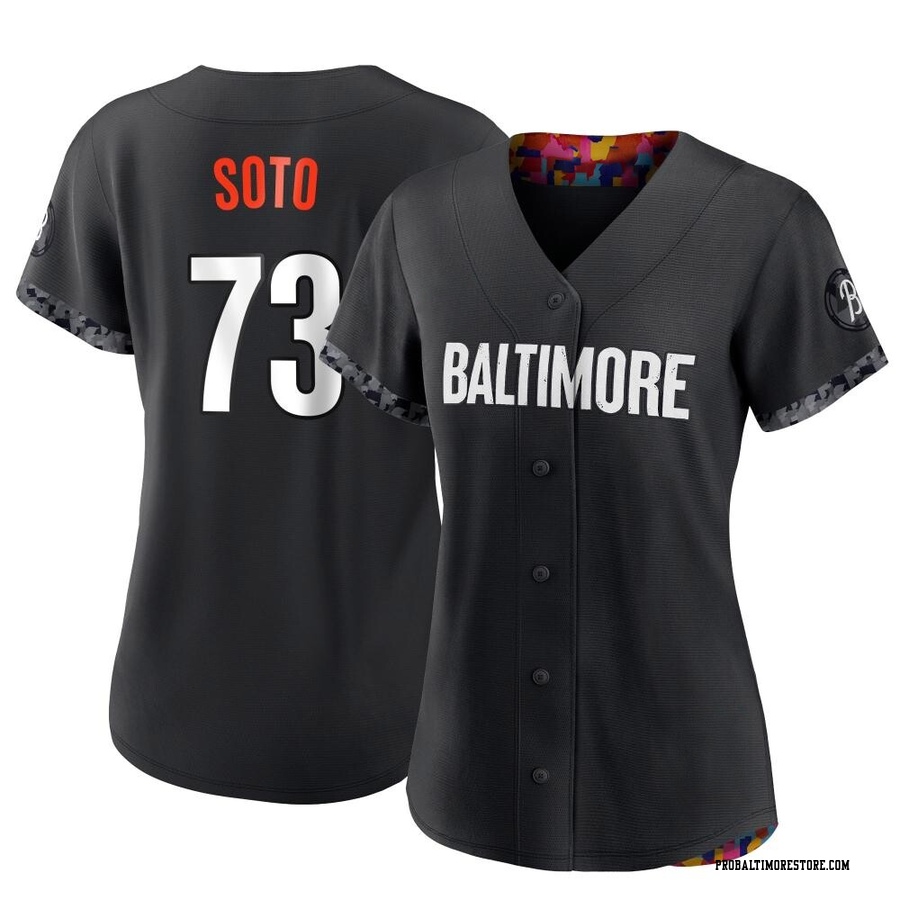 Black Authentic Livan Soto Women's Baltimore Orioles 2023 City Connect Jersey