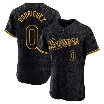 Black Authentic Miguel Rodriguez Men's Baltimore Orioles Snake Skin City Jersey