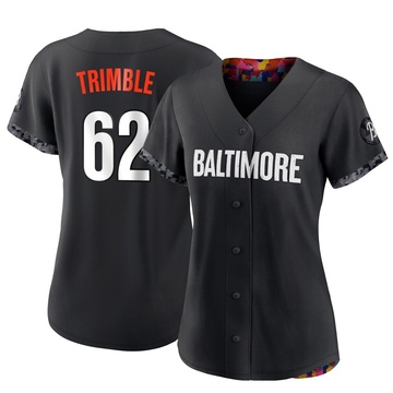 Black Authentic Reed Trimble Women's Baltimore Orioles 2023 City Connect Jersey