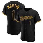 Black Authentic Richie Martin Men's Baltimore Orioles Snake Skin City Jersey