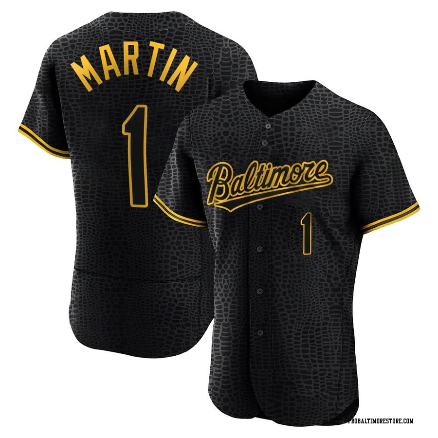 Black Authentic Richie Martin Men's Baltimore Orioles Snake Skin City Jersey