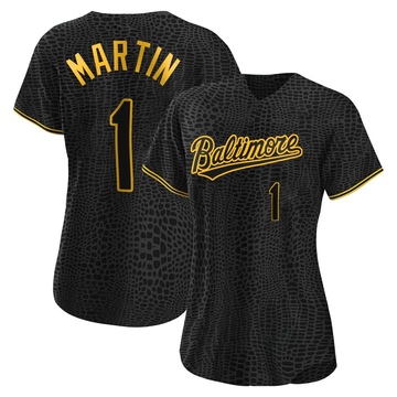 Black Authentic Richie Martin Women's Baltimore Orioles Snake Skin City Jersey