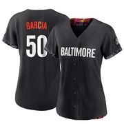 Black Authentic Rico Garcia Women's Baltimore Orioles 2023 City Connect Jersey