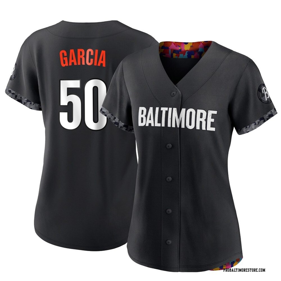 Black Authentic Rico Garcia Women's Baltimore Orioles 2023 City Connect Jersey