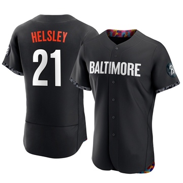 Black Authentic Ryan Helsley Men's Baltimore Orioles 2023 City Connect Jersey