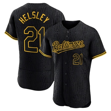 Black Authentic Ryan Helsley Men's Baltimore Orioles Snake Skin City Jersey