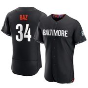 Black Authentic Shane Baz Men's Baltimore Orioles 2023 City Connect Jersey