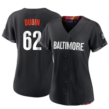Black Authentic Shawn Dubin Women's Baltimore Orioles 2023 City Connect Jersey