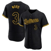 Black Authentic Taylor Ward Men's Baltimore Orioles Snake Skin City Jersey