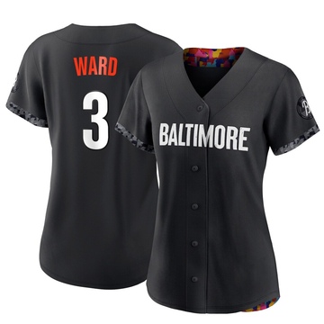 Black Authentic Taylor Ward Women's Baltimore Orioles 2023 City Connect Jersey
