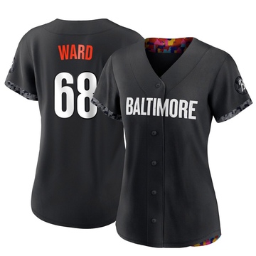 Black Authentic Thaddeus Ward Women's Baltimore Orioles 2023 City Connect Jersey