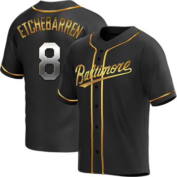Black Golden Replica Andy Etchebarren Youth Baltimore Orioles Alternate Jersey