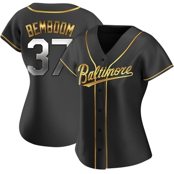 Black Golden Replica Anthony Bemboom Women's Baltimore Orioles Alternate Jersey