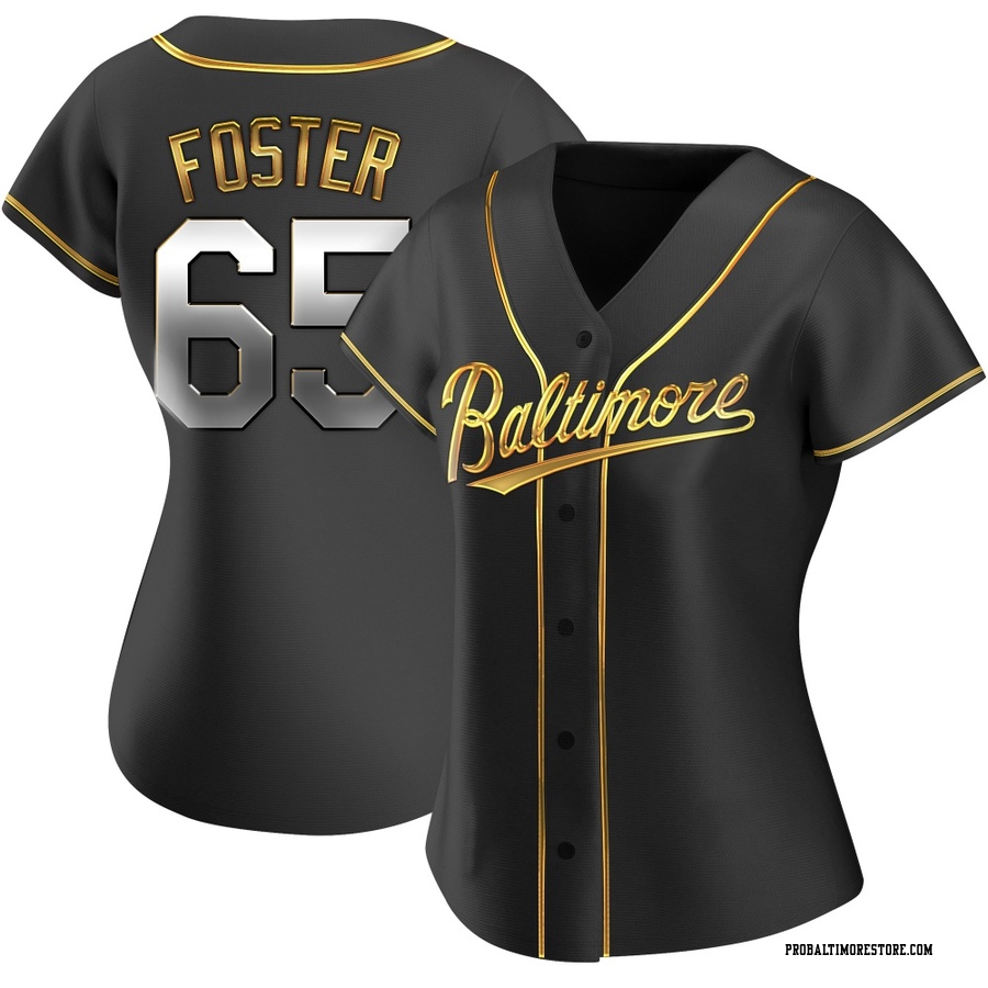 Black Golden Replica Cameron Foster Women's Baltimore Orioles Alternate Jersey