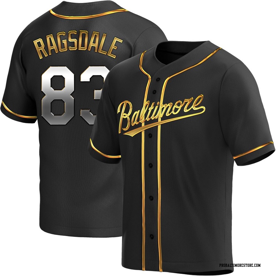 Black Golden Replica Carson Ragsdale Youth Baltimore Orioles Alternate Jersey