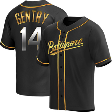 Black Golden Replica Craig Gentry Men's Baltimore Orioles Alternate Jersey