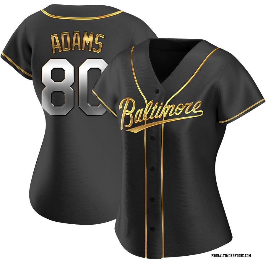 Black Golden Replica Jordyn Adams Women's Baltimore Orioles Alternate Jersey