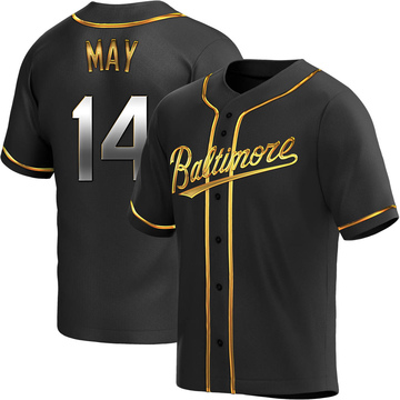 Black Golden Replica Lee May Youth Baltimore Orioles Alternate Jersey