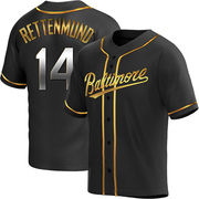 Black Golden Replica Merv Rettenmund Men's Baltimore Orioles Alternate Jersey