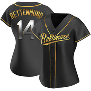 Black Golden Replica Merv Rettenmund Women's Baltimore Orioles Alternate Jersey