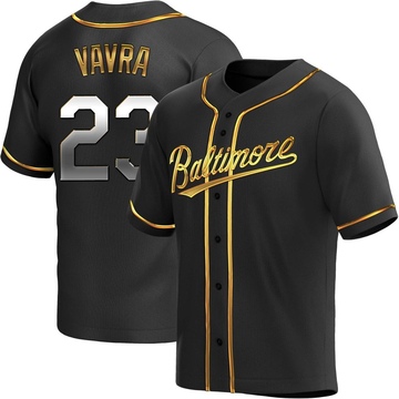 Black Golden Replica Terrin Vavra Youth Baltimore Orioles Alternate Jersey