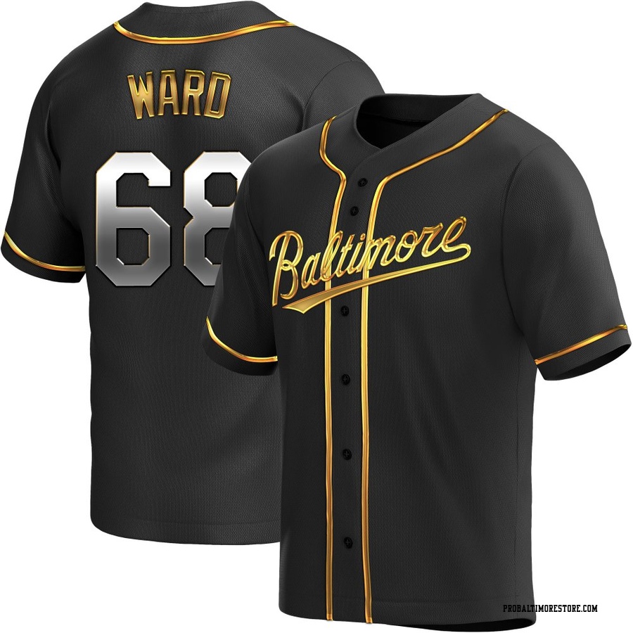 Black Golden Replica Thaddeus Ward Men's Baltimore Orioles Alternate Jersey