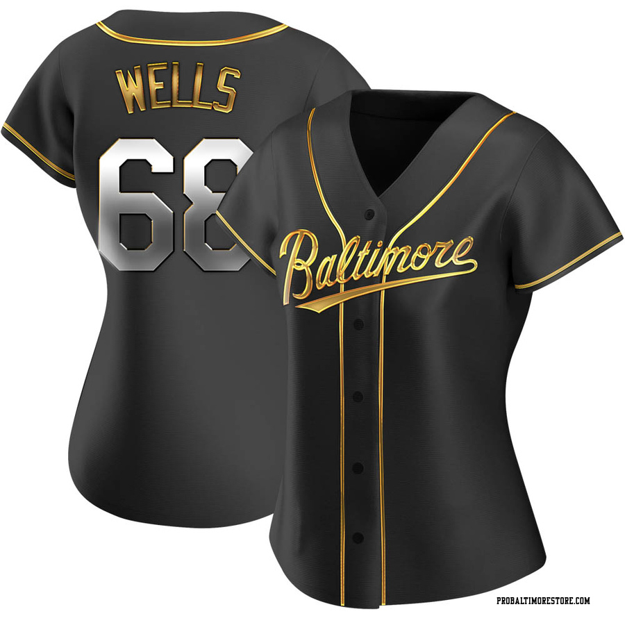 Black Golden Replica Tyler Wells Women's Baltimore Orioles Alternate Jersey