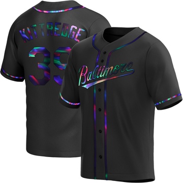 Black Holographic Replica Andrew Kittredge Men's Baltimore Orioles Alternate Jersey