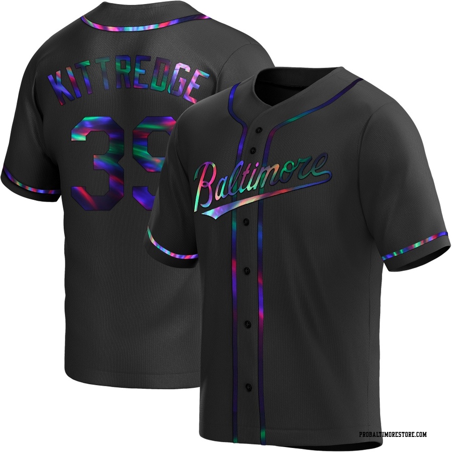 Black Holographic Replica Andrew Kittredge Men's Baltimore Orioles Alternate Jersey