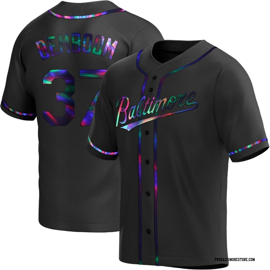 Black Holographic Replica Anthony Bemboom Men's Baltimore Orioles Alternate Jersey
