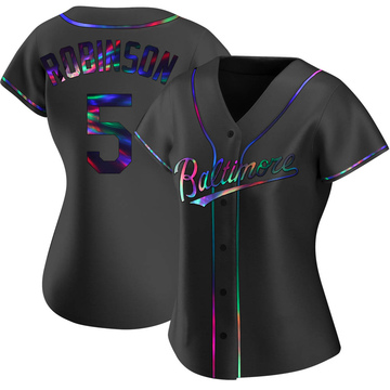 Black Holographic Replica Brooks Robinson Women's Baltimore Orioles Alternate Jersey