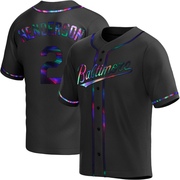Black Holographic Replica Gunnar Henderson Men's Baltimore Orioles Alternate Jersey