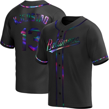 Black Holographic Replica Heston Kjerstad Men's Baltimore Orioles Alternate Jersey