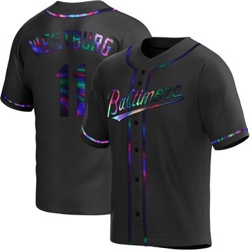 Black Holographic Replica Jordan Westburg Men's Baltimore Orioles Alternate Jersey