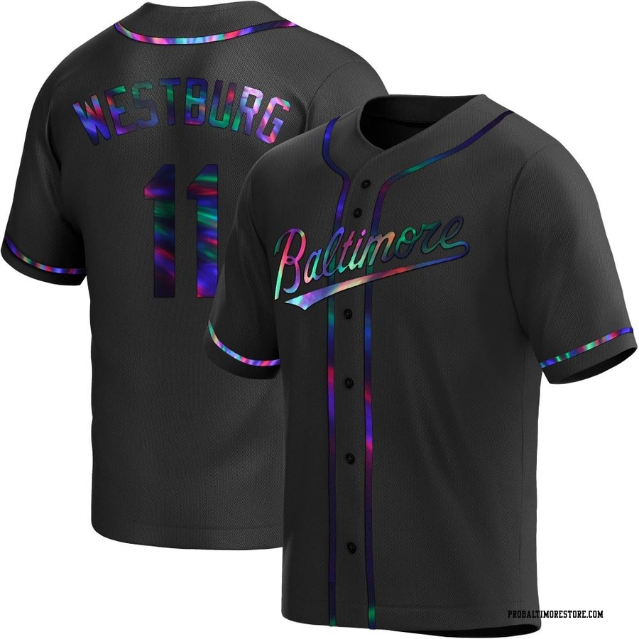 Black Holographic Replica Jordan Westburg Youth Baltimore Orioles Alternate Jersey