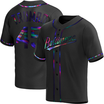 Black Holographic Replica Mark Trumbo Youth Baltimore Orioles Alternate Jersey