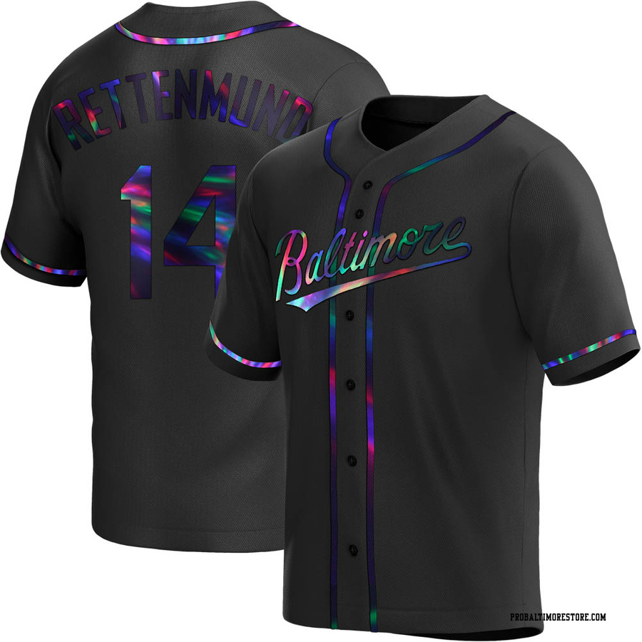 Black Holographic Replica Merv Rettenmund Men's Baltimore Orioles Alternate Jersey