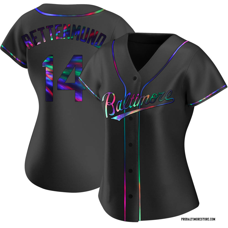 Black Holographic Replica Merv Rettenmund Women's Baltimore Orioles Alternate Jersey