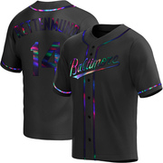 Black Holographic Replica Merv Rettenmund Youth Baltimore Orioles Alternate Jersey
